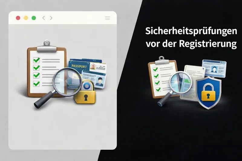 Sicherheitsprüfungen vor der Registrierung - Praktischer Leitfaden